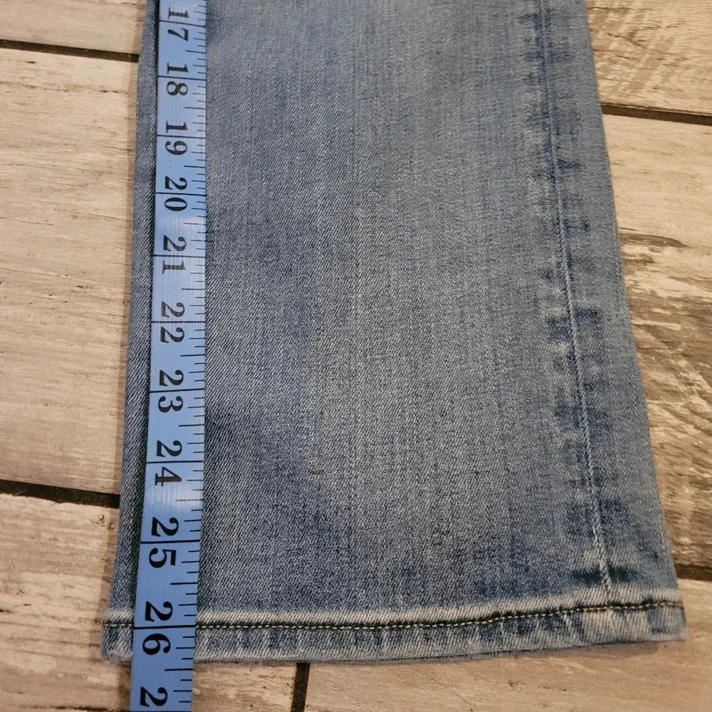 HUDSON jeans Women's 29 Barbara straight leg distressed medium blue wash casual - Picture 12 of 12